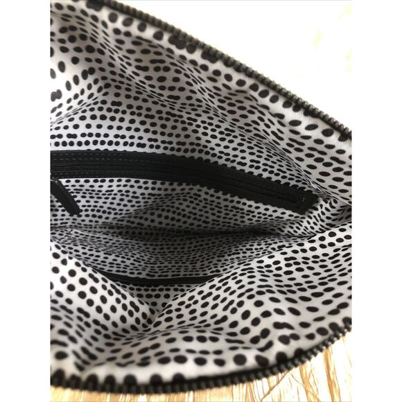 VINCE CAMUTO Leather Fold-Over Convertible Clutch Bag w/chain Strap Mob Wife - Picture 5 of 8